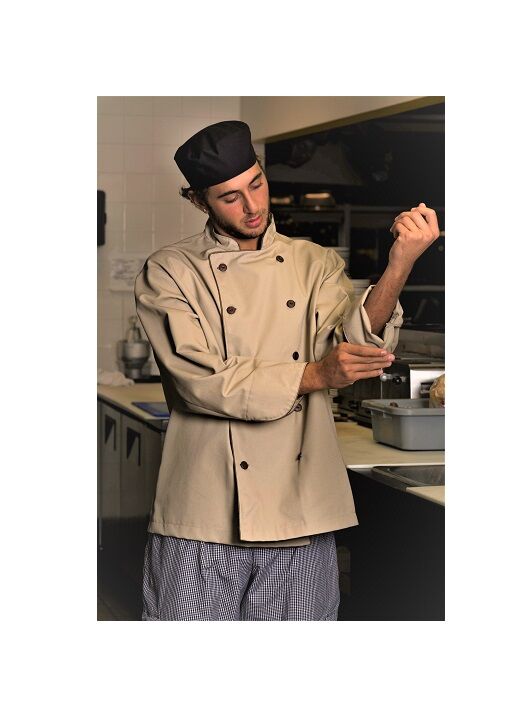 Chef Jackets with contrast piping with pockets, Short , Long and 3